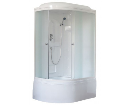 Душевая кабина Royal Bath RB 8120BK1-M 120х80 см, с матовыми стеклами, правосторонняя