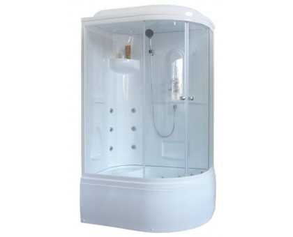 Душевая кабина Royal Bath RB 8120BK2-T 120х80 см, с прозрачными стеклами, левосторонняя