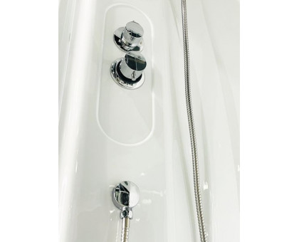 Душевая кабина Royal Bath RB 90BK2-T 90х90 см, с прозрачными стеклами