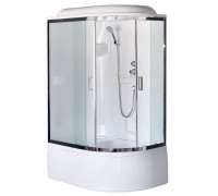 Душевая кабина Royal Bath RB 8120BK1-M-CH 120х80 см, с матовыми стеклами, левосторонняя