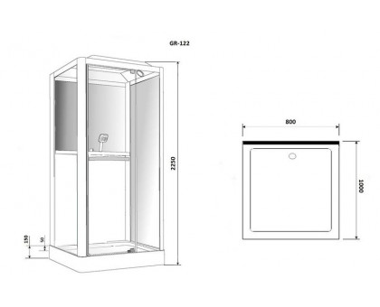 Душевая кабина Grossman GR-122