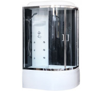 Душевая кабина Royal Bath RB 8120BK3-BT-CH 120х80 см, с прозрачными стеклами, левосторонняя