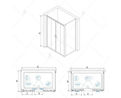 Душевой уголок RGW PA-41 (PA-11 + Z-050-2) 140x120, матовое стекло