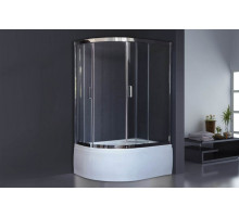 Душевой уголок Royal Bath RB 8120BK-T-CH 120х80 см, с прозрачными стеклами, правосторонний